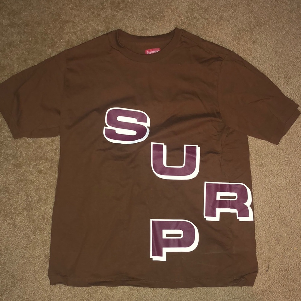 Authentic Supreme Brown T Shirt